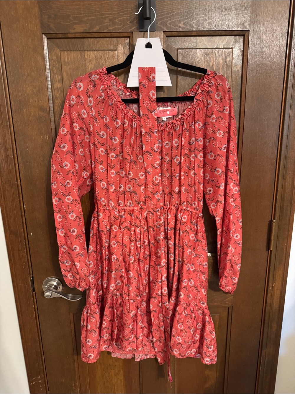 Xirena Floral Long-Sleeve Tiered Dress